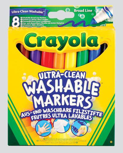 8 Ultra Washable Crayola Broad Markers