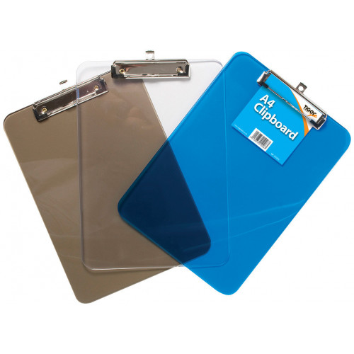 Tiger A4 Clipboard 3 Asst Colours