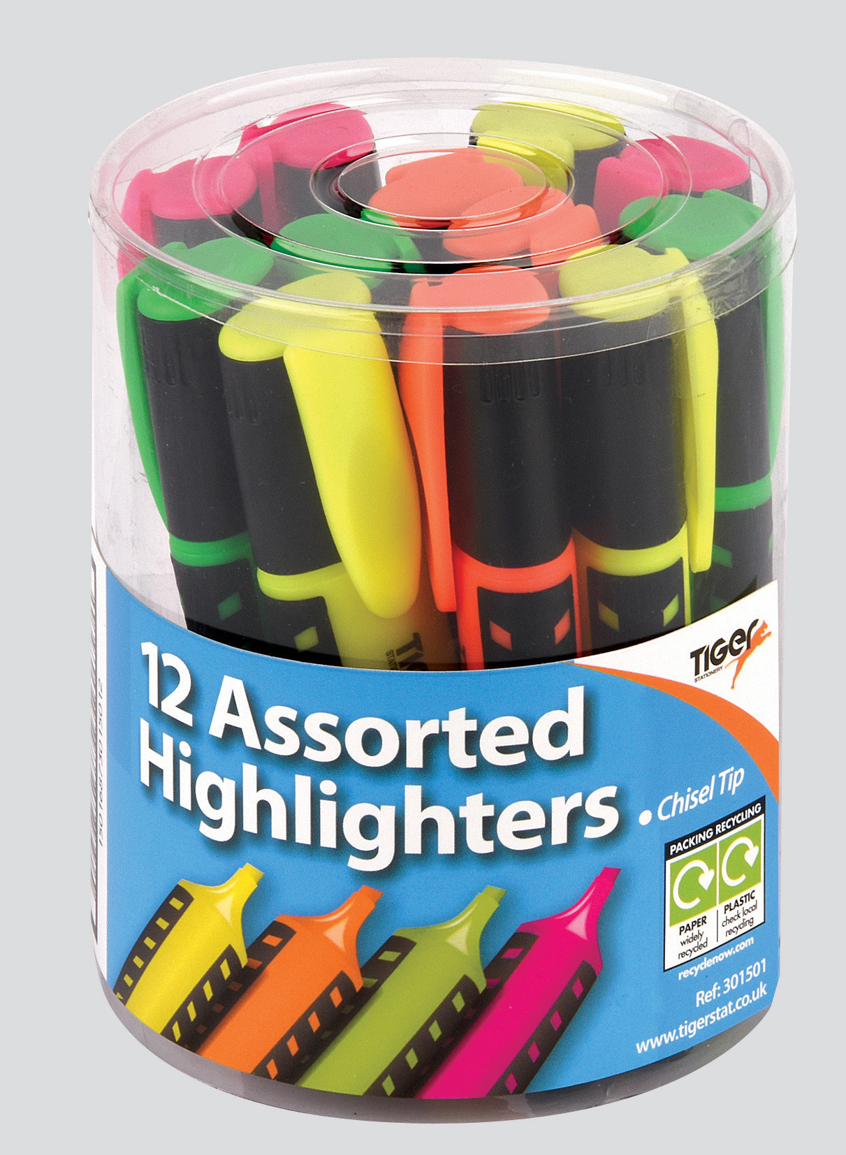 Tiger Supercolour Highlighter, Assorted