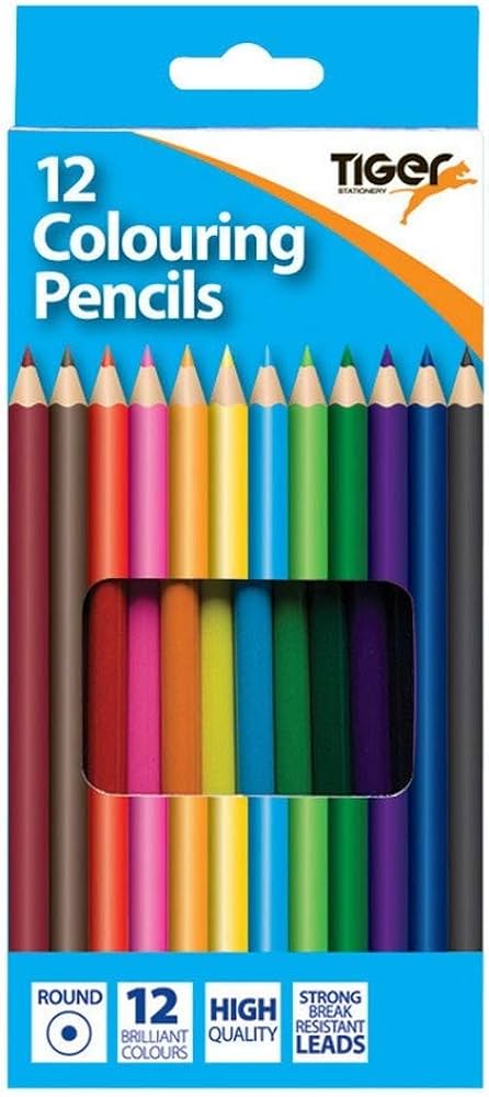 12 Full Size Colour Pencils