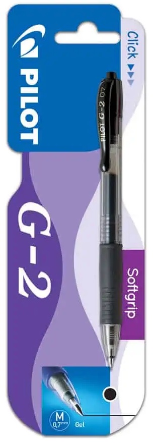 Pilot G2 Retractable Grip Gel Ink Rollerball Black