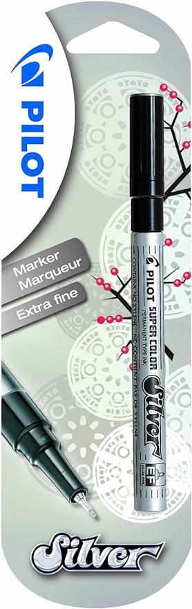 Pilot Extra Fine Marker Silver