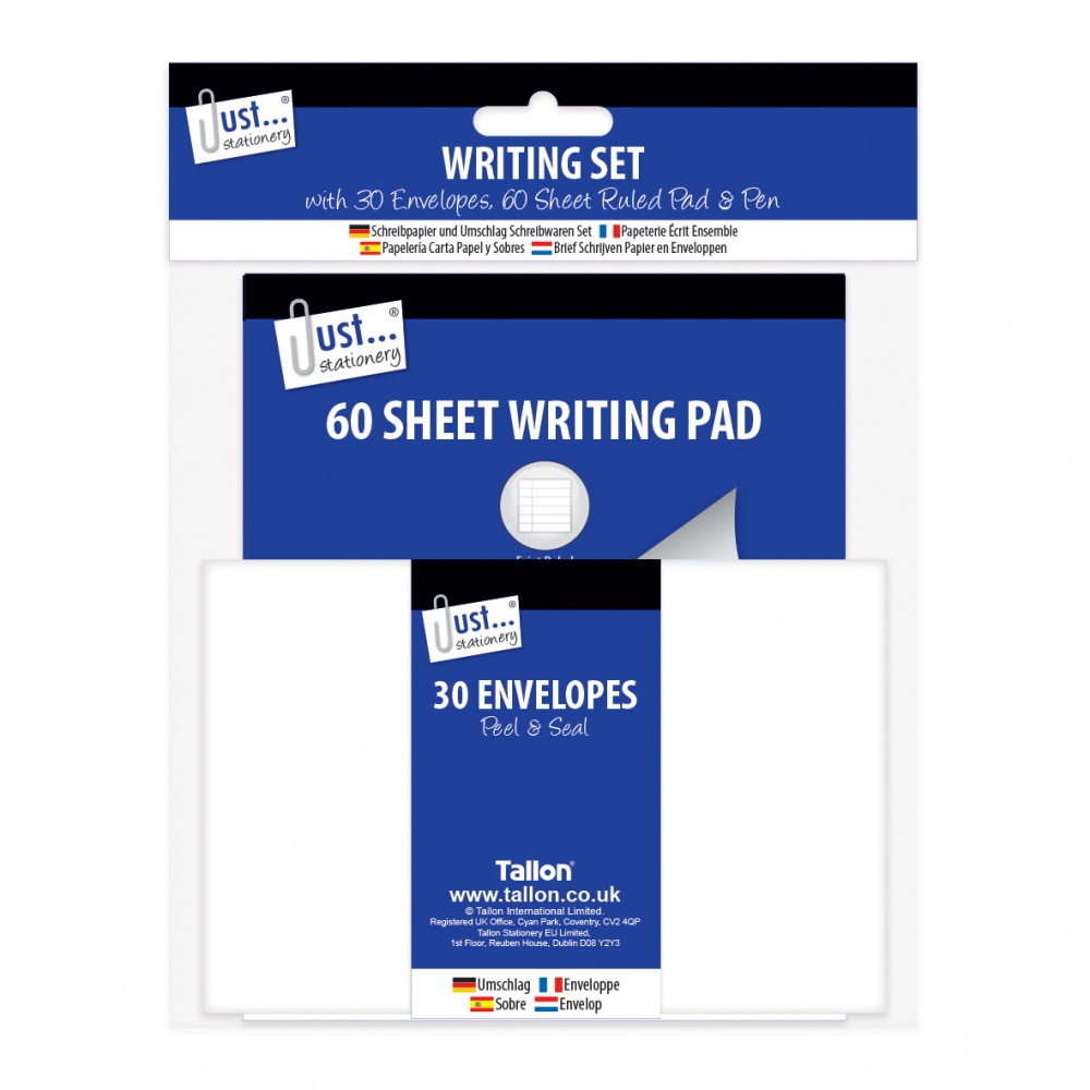 Writing Set - 60 Sheet, + 30 Envelopes + Pen.