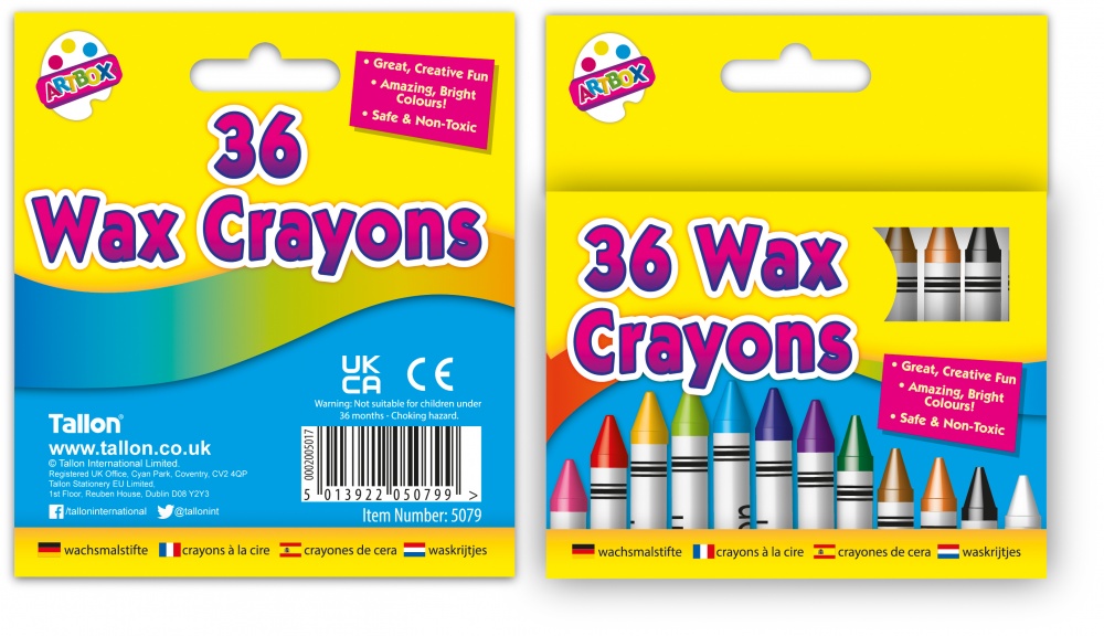 36 Wax Crayons