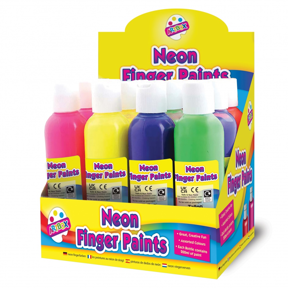 Neon Finger Paints 200ml