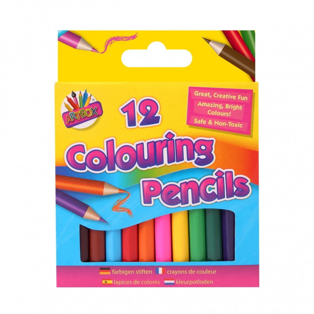 12 Half Sized Coloured Pencils