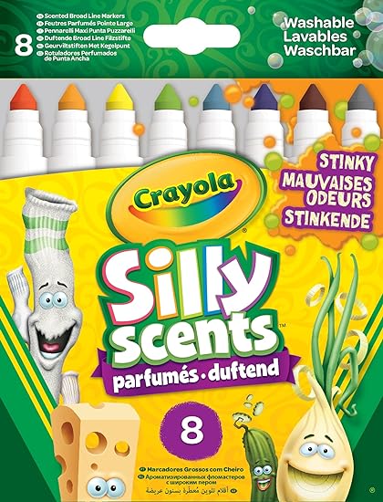 8 Crayola Silly Scents Washable Markers