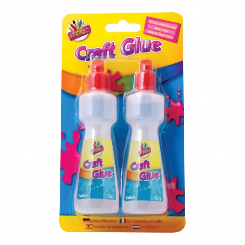 2 x 80ml Craft Glue applicator bottles