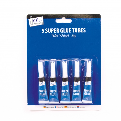 5 by 3gm tubes Super Glue