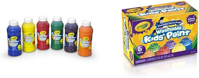 Crayola Washable Glitter Paints 6 Pack