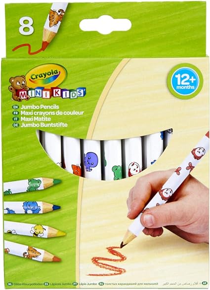 My First 8 Crayola Jumbo Decorated Pencils