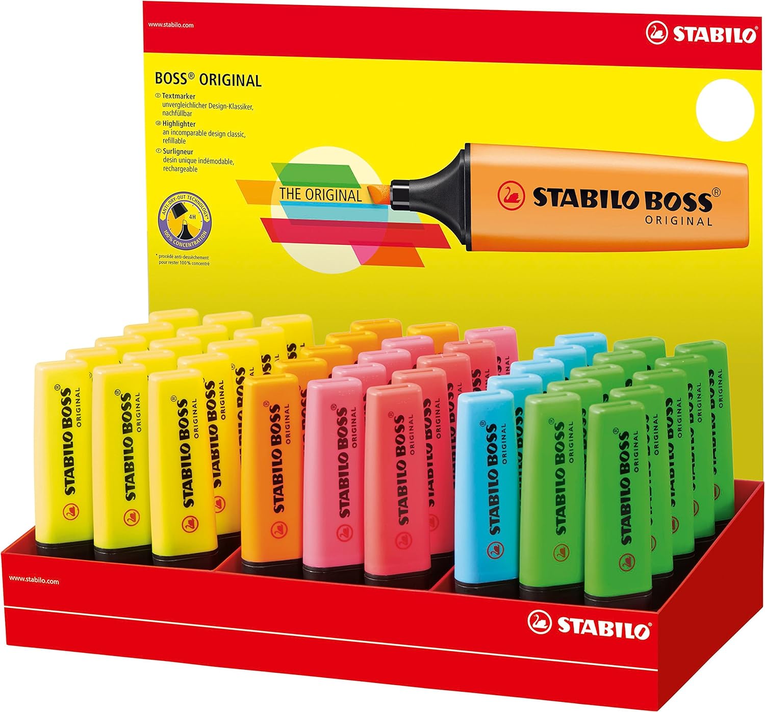 STABILO  Boss Original Highlighter, Assorted Display