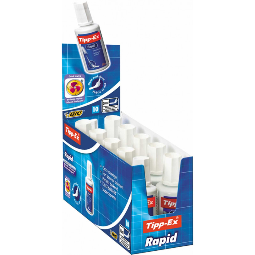 Tipp-Ex Rapid Fluid, White, 20ml Display