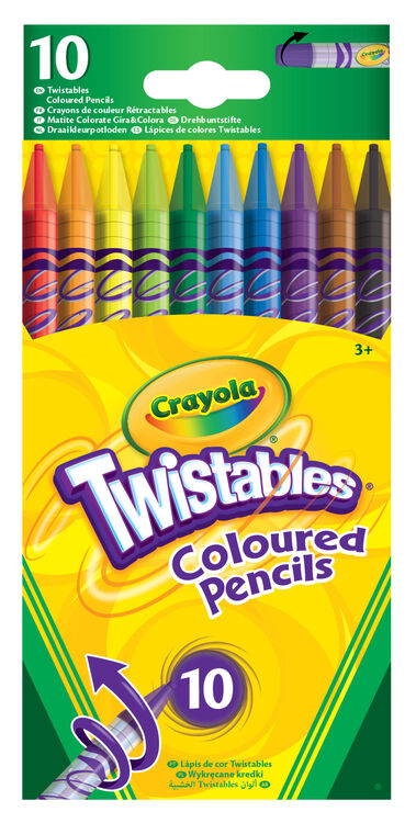 10 Crayola Twistable Coloured Pencils