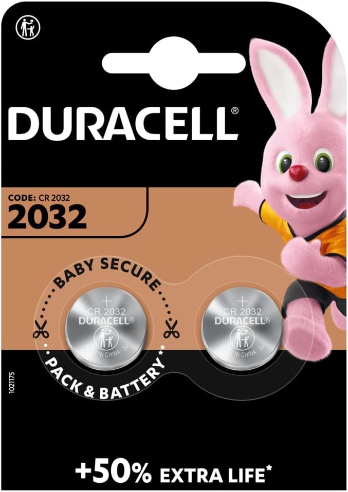 Duracell DL 2032 2x Lithium 3V Carded Batteries