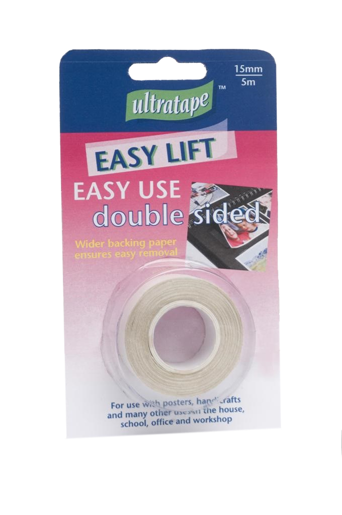 Ultratape Easy Lift Double Sided Tape, 15mmx5m