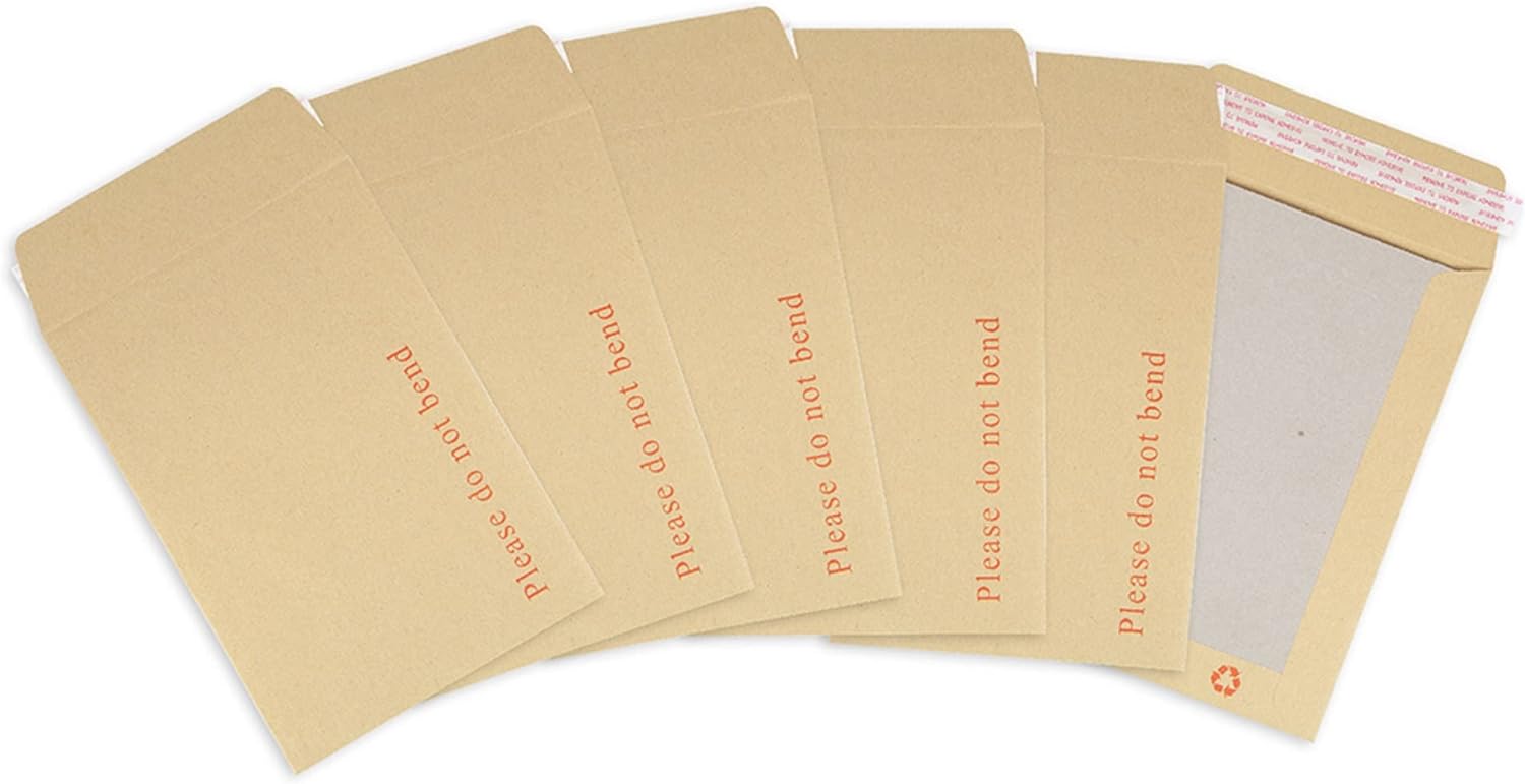 Manilla Brown Half Board Back Envelopes, 120gsm 140x191mm (Ideal for A6)