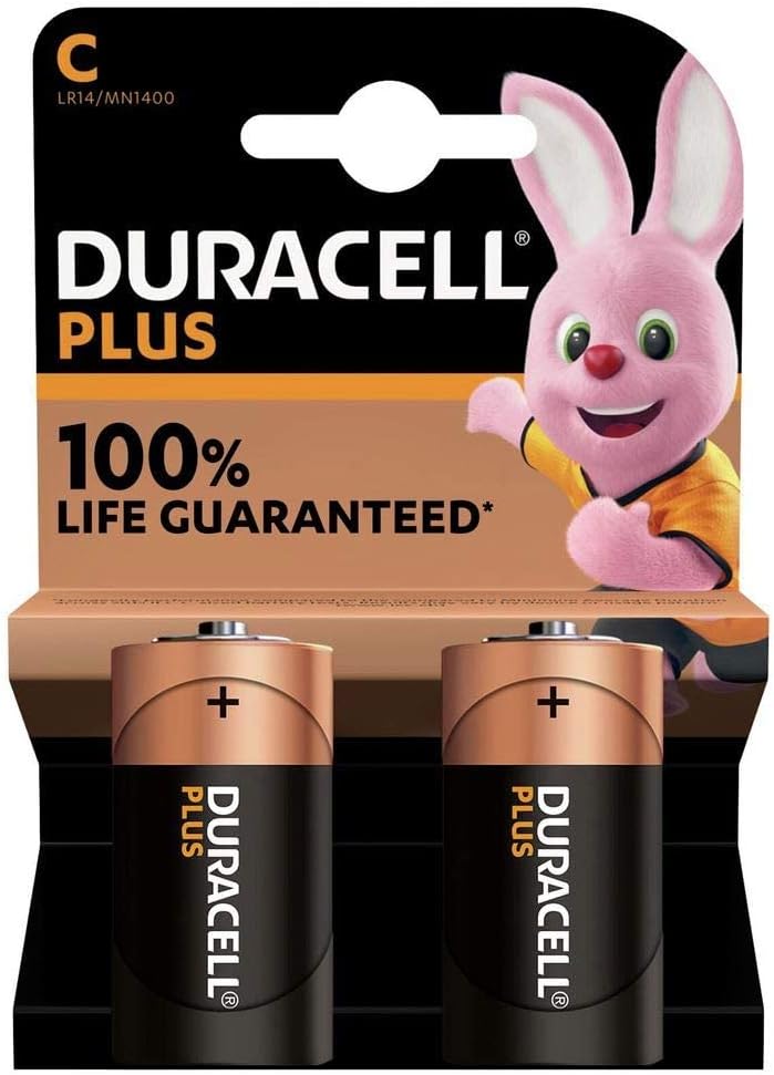 Duracell Plus C 2x Carded Batteries