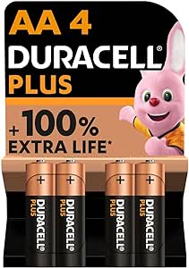 Duracell Plus AA 4x Carded Batteries