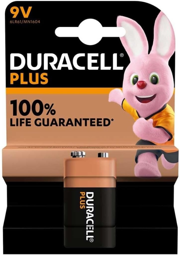 Duracell Plus 9V 1x Carded Battery