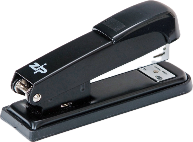 Stapler Half Strip Metal Black