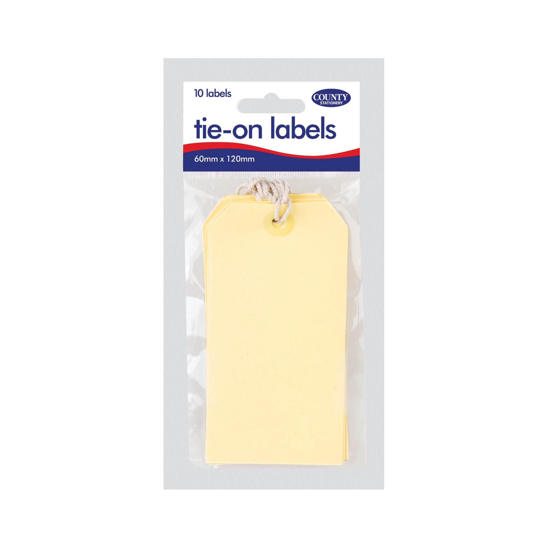 ParcelTag Manilla Tie-on Strung Labels (10)