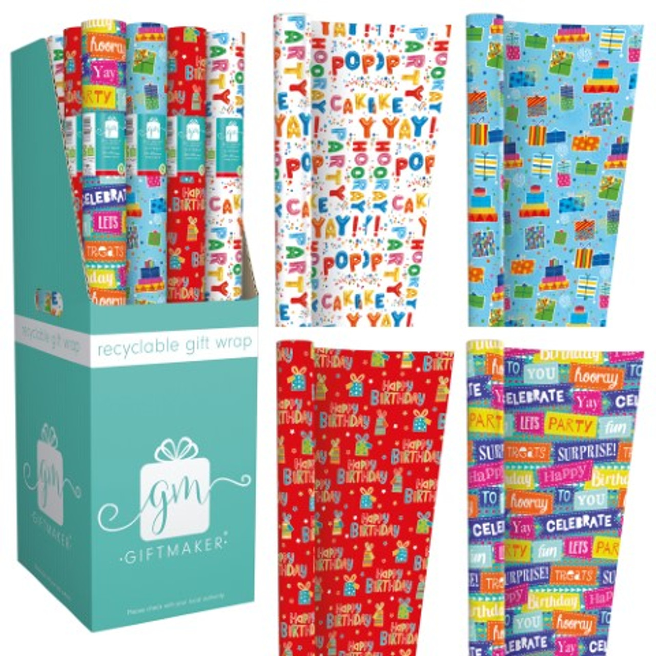 3m Children's Everyday Gift Wrap Roll Assortment